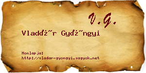 Vladár Gyöngyi névjegykártya