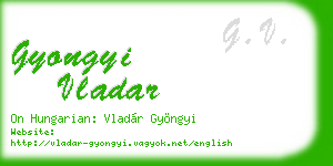 gyongyi vladar business card